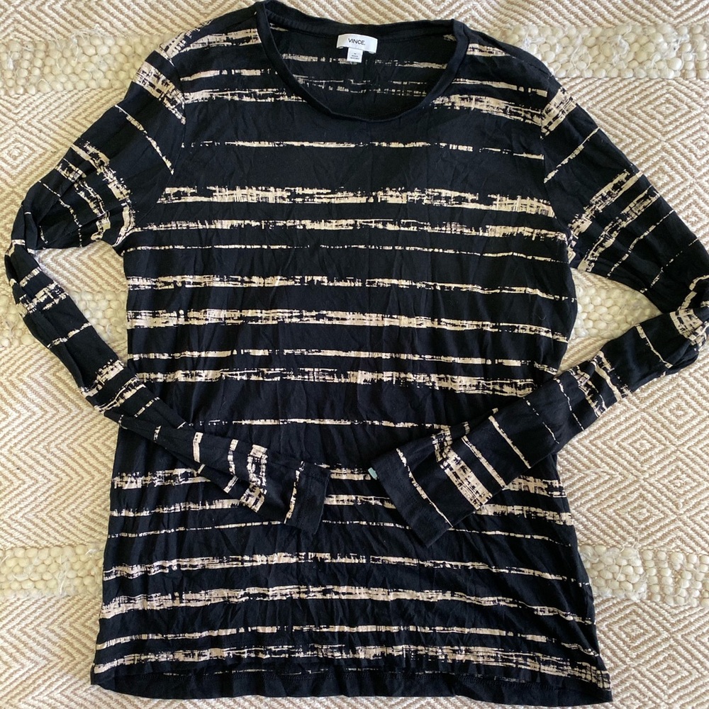 VINCE long sleeve crew neck tee